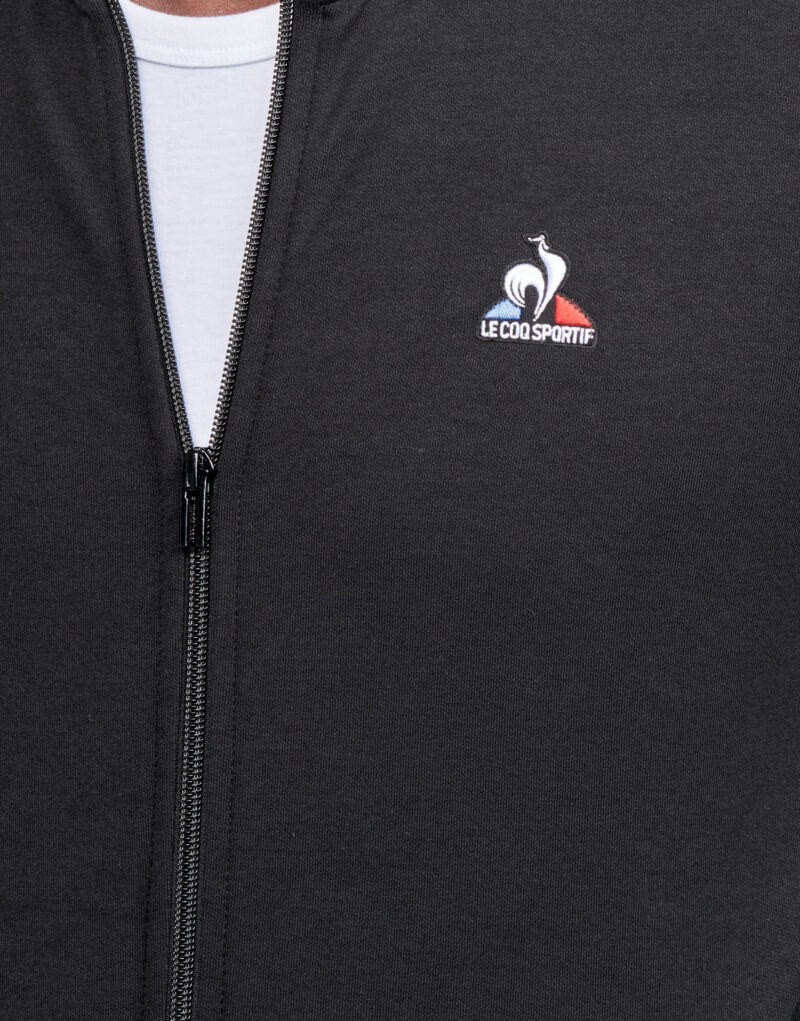 Sudaderas Le Coq Sportif Sudadera ESS FZ SWEAT N&deg;4 M Negra para Hombre - 5