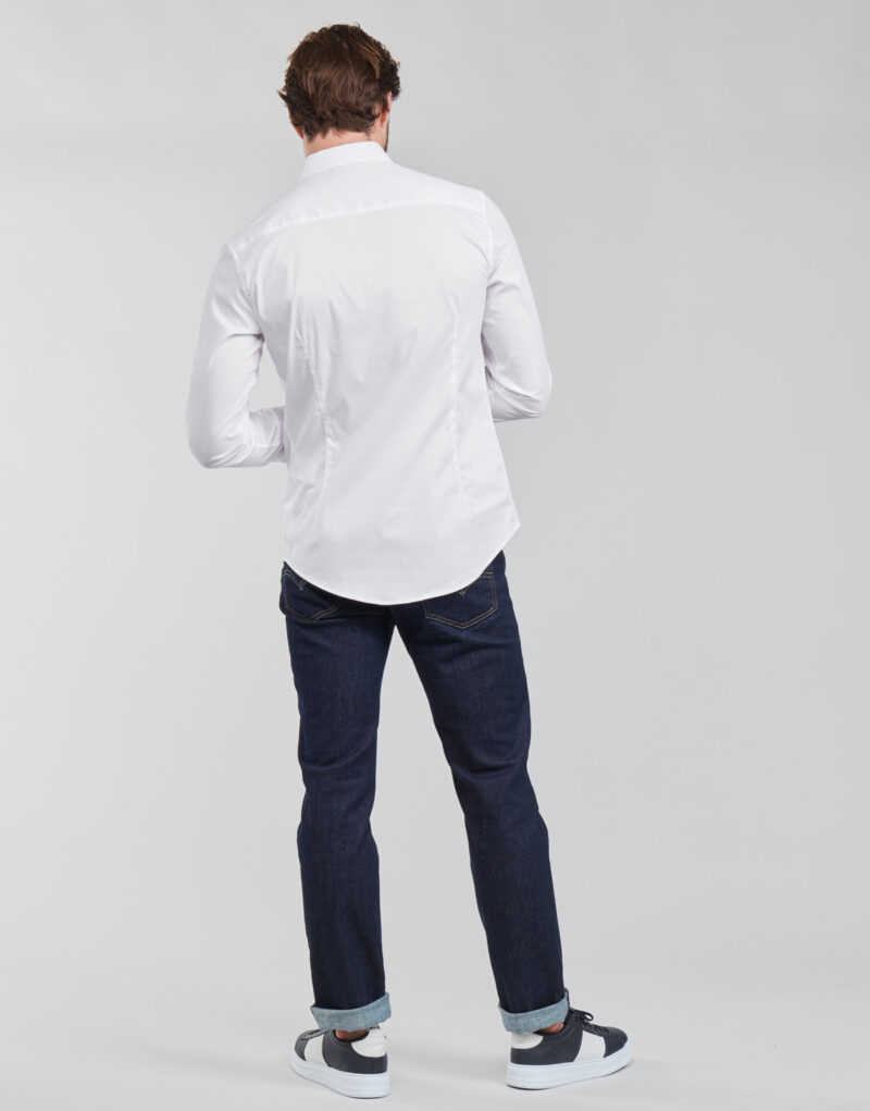 Chemise &agrave; manches longues Emporio Armani Chemises blanches &agrave; manches longues pour hommes 8N1C09 - 4