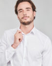 Chemise &agrave; manches longues Emporio Armani Chemises blanches &agrave; manches longues pour hommes 8N1C09 - 5
