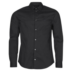 Camicia a maniche lunghe  Emporio Armani  8N1C09  Nero -  Camicie a maniche lunghe Uomo