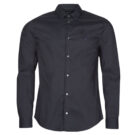 Chemise &agrave; manches longues Emporio Armani Chemises &agrave; manches longues bleues pour hommes 8N1C09 - 1