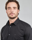 Chemise &agrave; manches longues Emporio Armani Chemises &agrave; manches longues bleues pour hommes 8N1C09 - 5