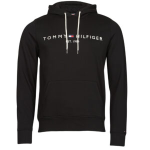 Felpe con cappuccio  Tommy Hilfiger  TOMMY LOGO HOODY  Nero -  Felpe con cappuccio Abbigliamento Uomo
