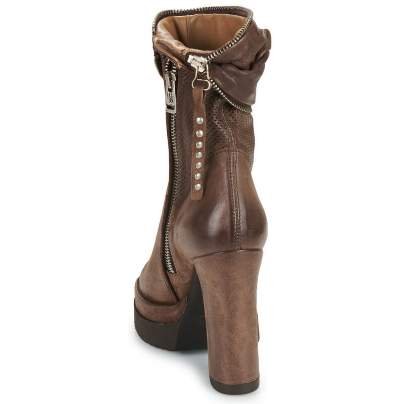 Airstep / A.S.98 BLOC ZIP Marrone Stivaletti Donna - 5
