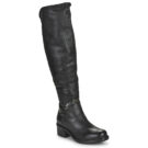 Airstep / A.S.98 NOVASUPER HIGH Schwarz Damen-Stiefeletten bis zur Mitte des Oberschenkels - 1
