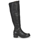Airstep / A.S.98 NOVASUPER HIGH Schwarz Damen-Stiefeletten bis zur Mitte des Oberschenkels - 2