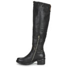 Airstep / A.S.98 NOVASUPER HIGH Schwarz Damen-Stiefeletten bis zur Mitte des Oberschenkels - 4