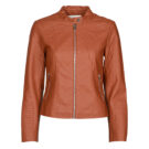 Giacca in pelle Vila VIBLUE Arancio Giacche in pelle Donna - 1
