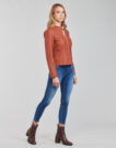 Giacca in pelle Vila VIBLUE Arancio Giacche in pelle Donna - 3