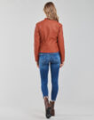 Giacca in pelle Vila VIBLUE Arancio Giacche in pelle Donna - 4