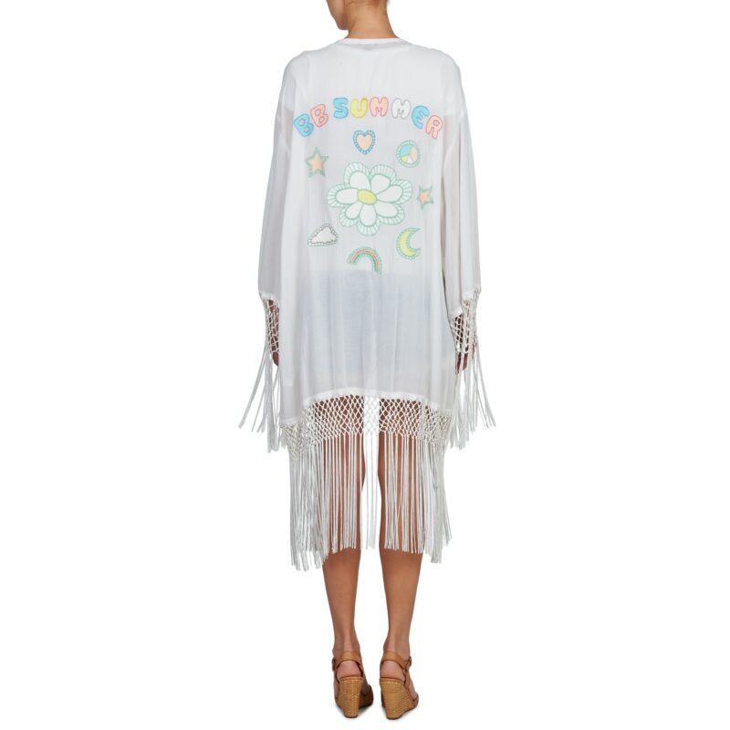 Brigitte Bardot ANTOINETTE Wei&szlig;e Damenweste / Strickjacke - Gr&ouml;&szlig;e 2