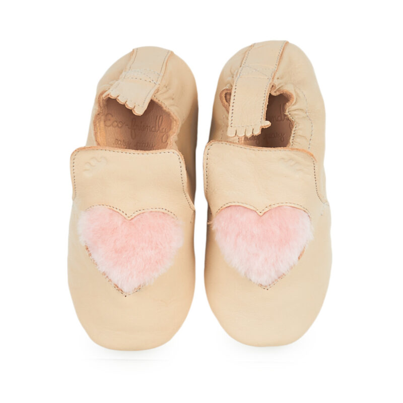 Easy Peasy BLUBLU COEUR Beige Pantofole Bambino - 2