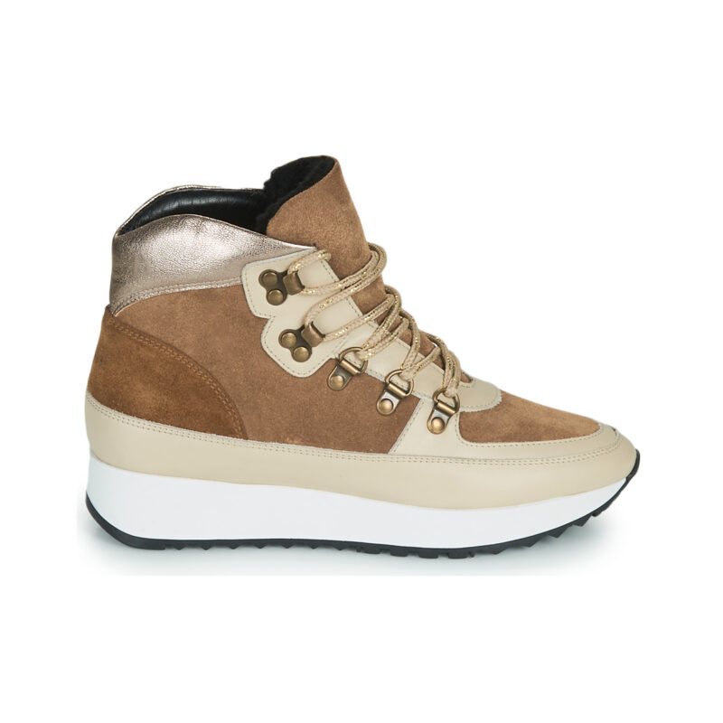 JB Martin COURAGE Marrone Sneakers alte Donna - 2