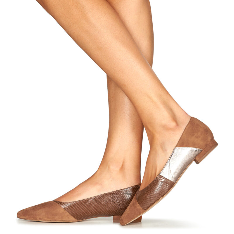 JB Martin TENDRE Marrone Ballerine Donna - 8