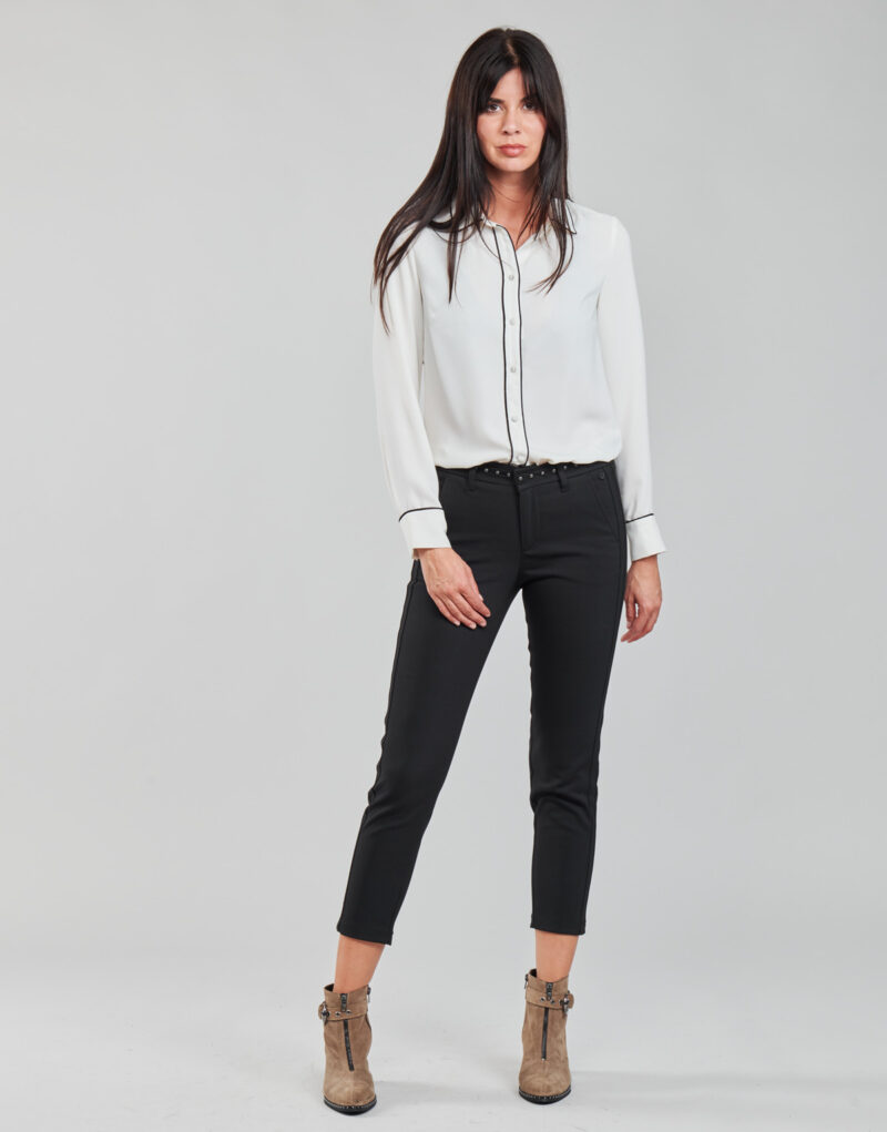 Pantalone Chino Freeman T.Porter CLAUDIA POLYNEO Nero Pantaloni Chino Donna - 2