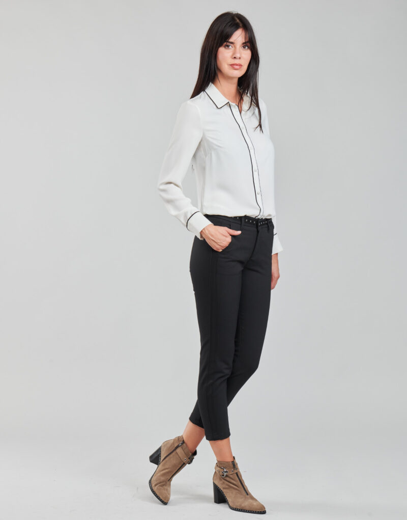 Pantalone Chino Freeman T.Porter CLAUDIA POLYNEO Nero Pantaloni Chino Donna - 3