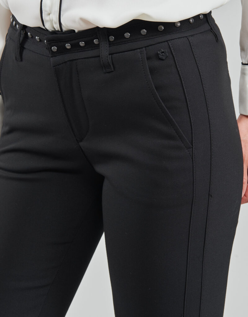 Pantalone Chino Freeman T.Porter CLAUDIA POLYNEO Nero Pantaloni Chino Donna - 5
