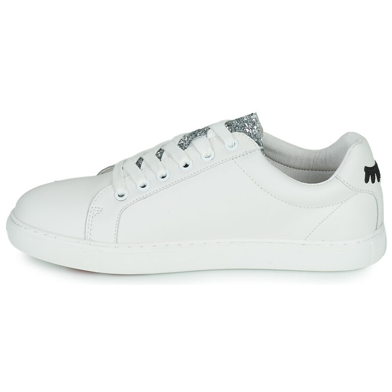 Bons baisers de Paname  SIMONE EYES  Bianco -  Sneakers basse Donna - 4
