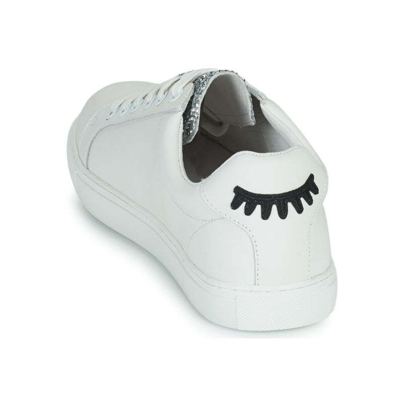 Bons baisers de Paname  SIMONE EYES  Bianco -  Sneakers basse Donna - 5