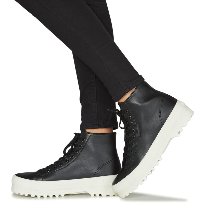 Superga 2341 ALPINA NAPPA Nero Sneakers alte Donna - 8