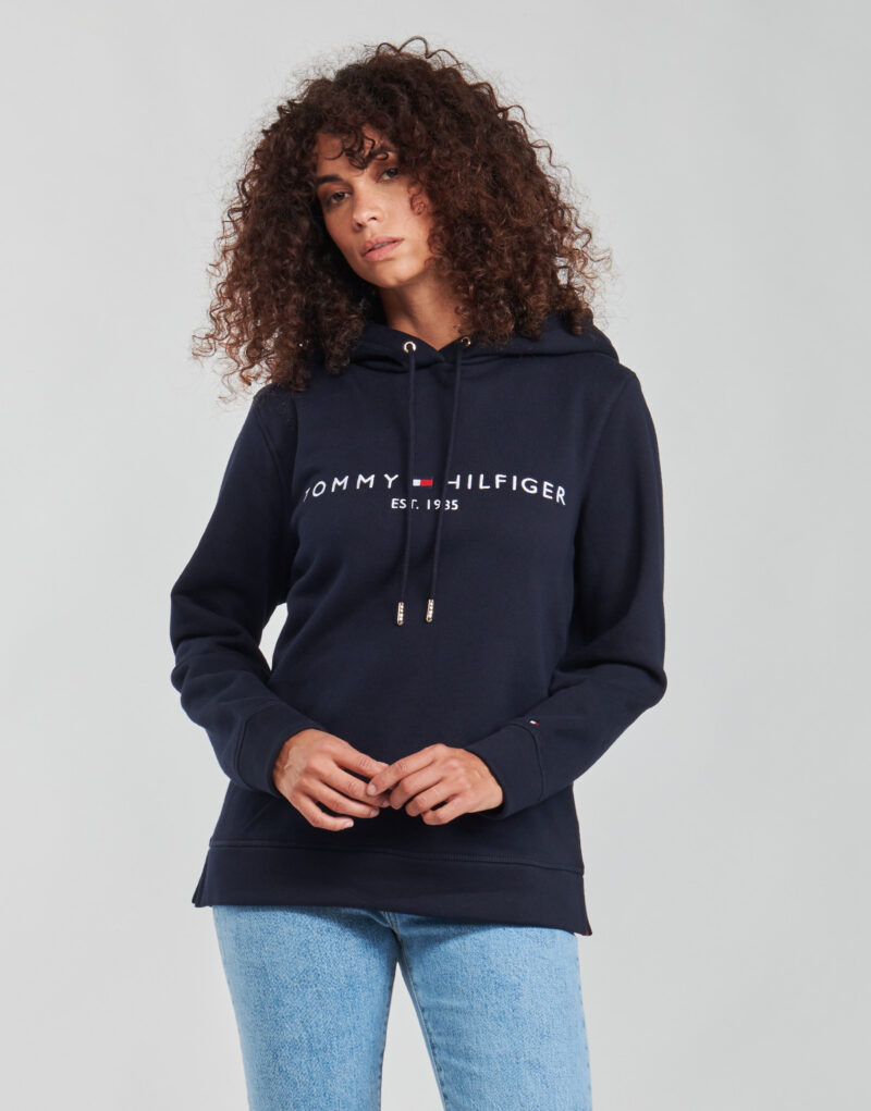 Felpe con cappuccio Tommy Hilfiger HERITAGE HILFIGER HOODIE LS Blu Felpe con cappuccio Donna - 2