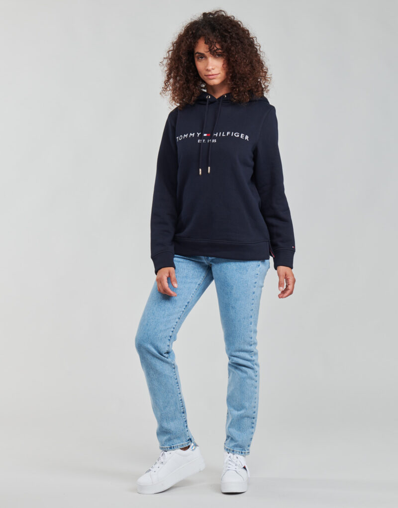 Felpe con cappuccio Tommy Hilfiger HERITAGE HILFIGER HOODIE LS Blu Felpe con cappuccio Donna - 3