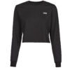 Camisetas de manga larga Vans JUNOR V LS CROP Negro Camisetas de manga larga Mujer