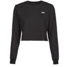 Camisetas de manga larga Vans JUNOR V LS CROP Negro Camisetas de manga larga Mujer - 1