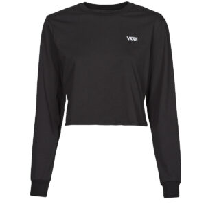T-shirts a maniche lunghe  Vans  JUNIOR V LS CROP  Nero -  T-shirts a maniche lunghe Donna