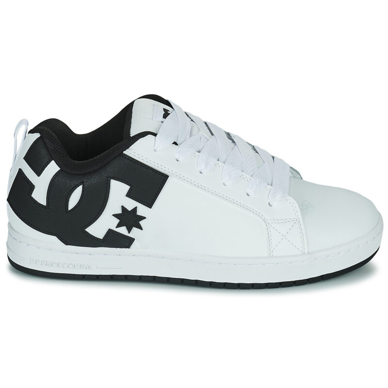 DC Shoes COURT GRAFFIK Wei&szlig; Herren-Skateschuhe - 2