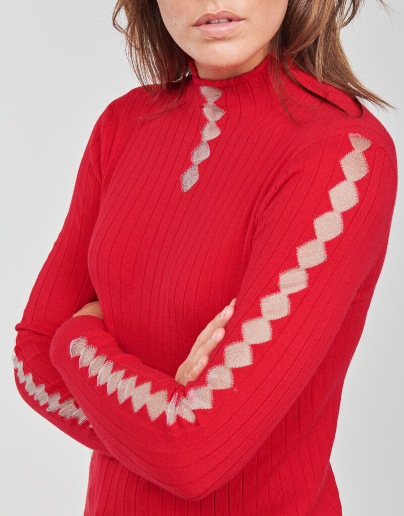 Maglione Moony Mood PABJATO Rosso Maglioni Donna - 5