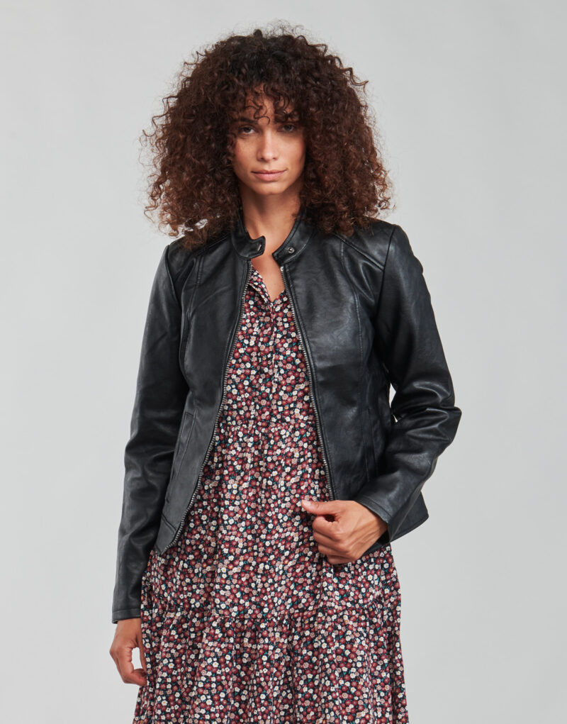 Giacca in pelle  JDY  JDYEMILY  Nero -   Giacche in pelle Donna - 2