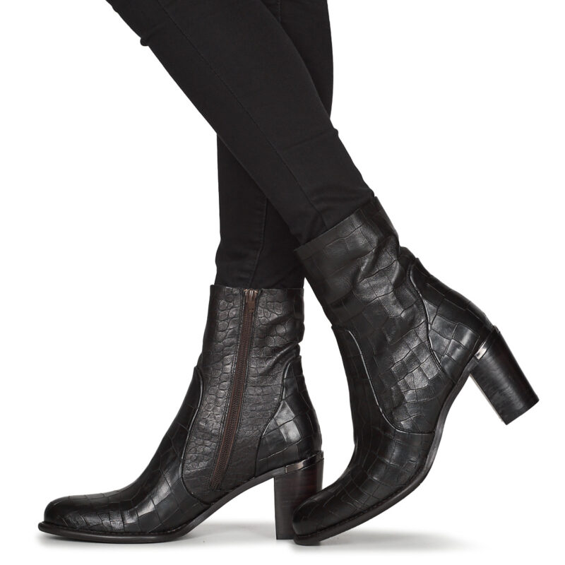 Adige FARA V4 DRAGON BRONZE Black Women's Ankle Boots - 8