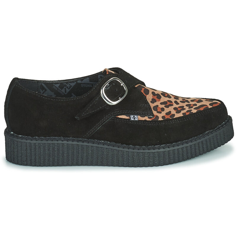 TUK  POINTED CREEPER MONK BUCKLE  Nero -  Derby Donna - 2