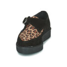 TUK  POINTED CREEPER MONK BUCKLE  Nero -  Derby Donna - 3