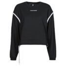 Felpe Converse LONG SLEEVE JERSEY CREW Nero Felpe Donna - 1
