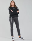 Felpe Converse LONG SLEEVE JERSEY CREW Nero Felpe Donna - 3