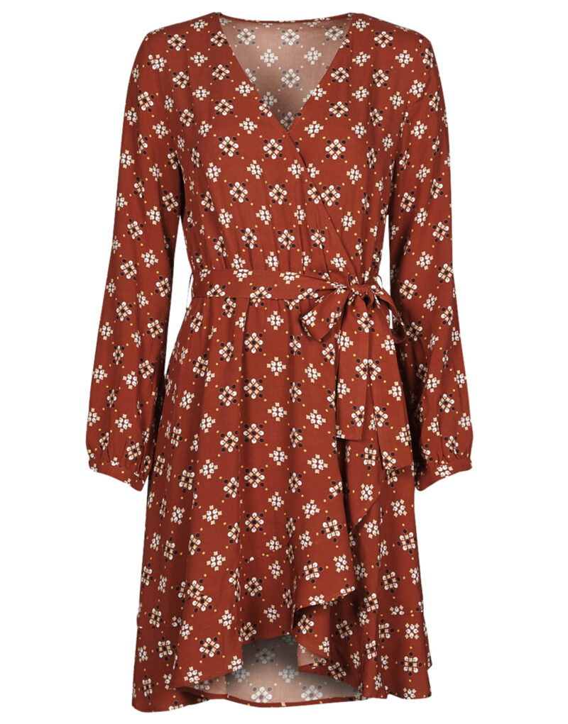 Abito corto Soi Paris x Spartoo PAPILLES Marrone Abiti corti Donna - 5