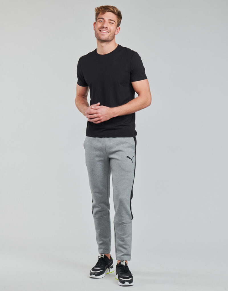 Pantalones Deportivos Puma EVOSTRIPE CORE FZ PANT Gris Pantalones Deportivos Hombre - 2