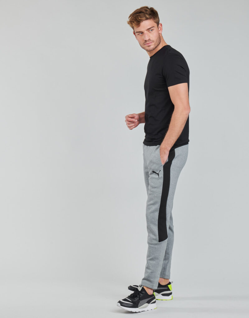 Pantalones Deportivos Puma EVOSTRIPE CORE FZ PANT Gris Pantalones Deportivos Hombre - 3