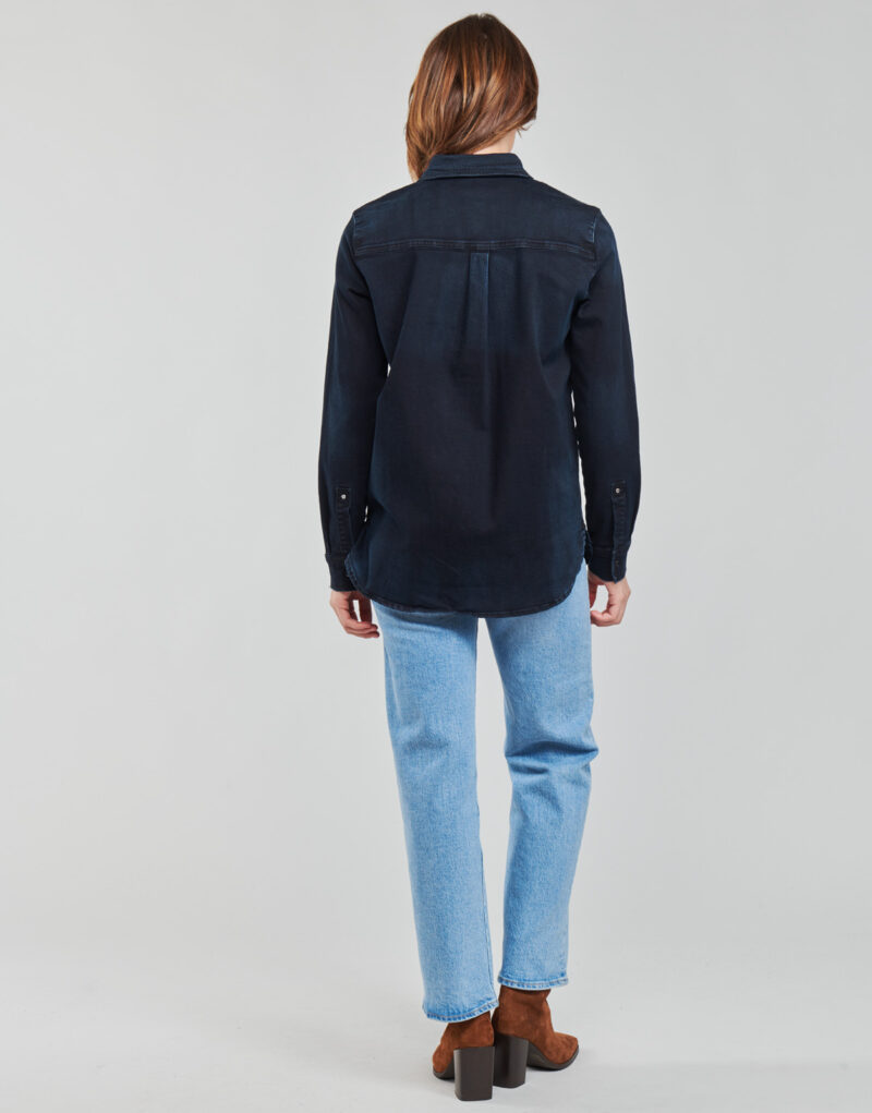 Hemd Guess Sexy Western Langarmshirt, blau, Damenhemden - 4