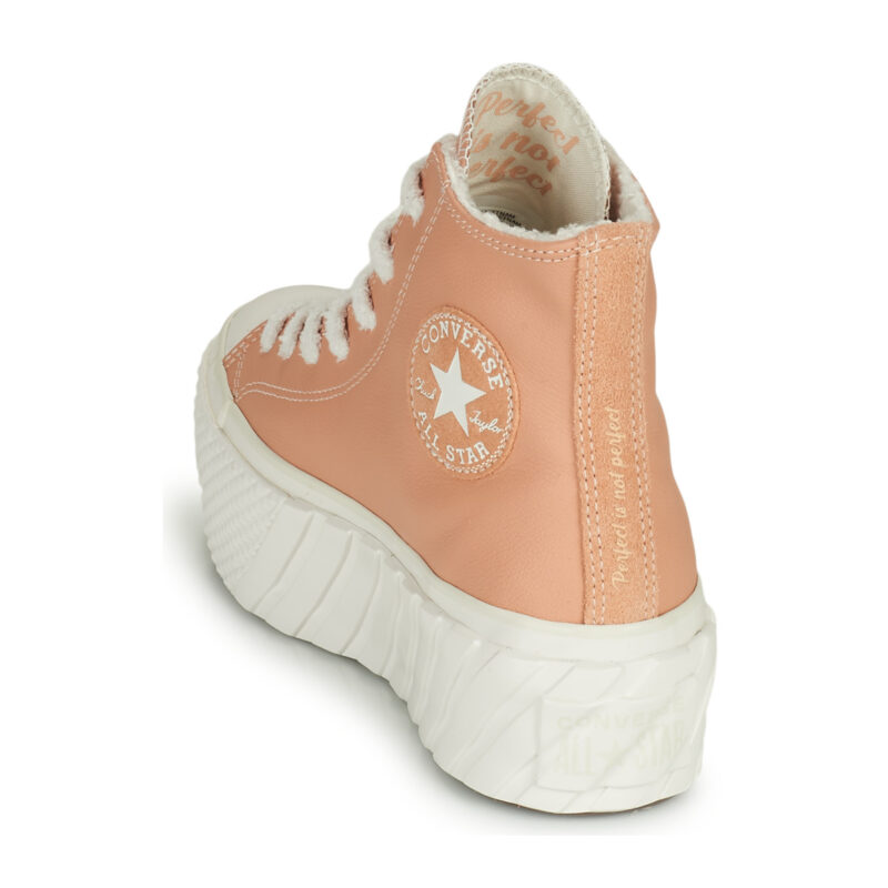 Converse CHUCK TAYLOR ALL STAR LIFT 2X COZY TONES HI Beige Sneakers alte Donna - 5