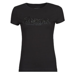T-shirt  Guess  SS CN ASTRELLE TEE  Nero -  T-shirt maniche corte Donna