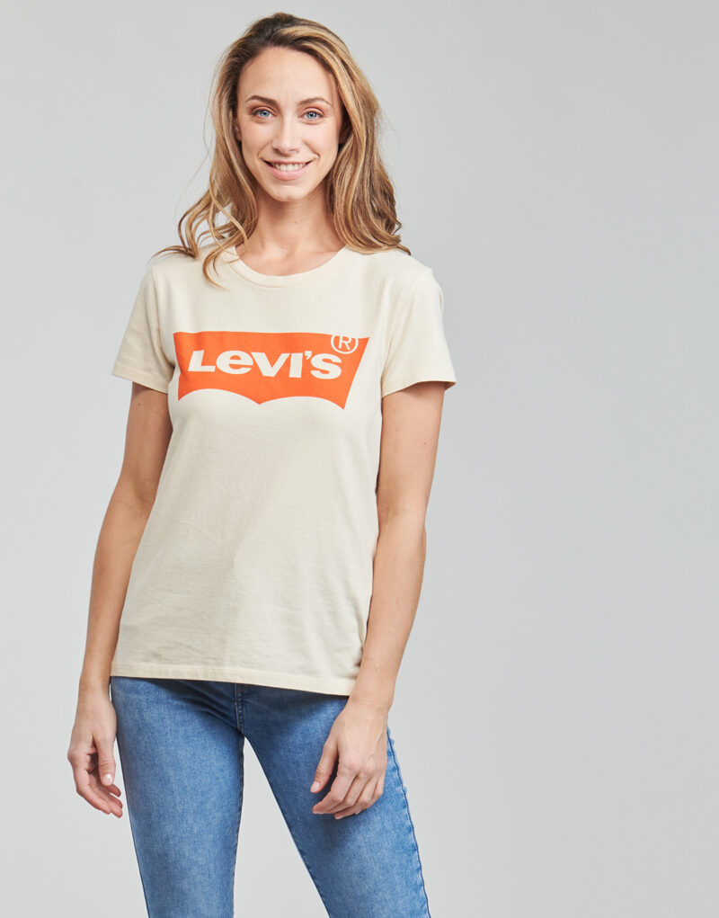 T-shirt Levis WT-GRAPHIC TEES Beige T-shirt maniche corte Donna - 2