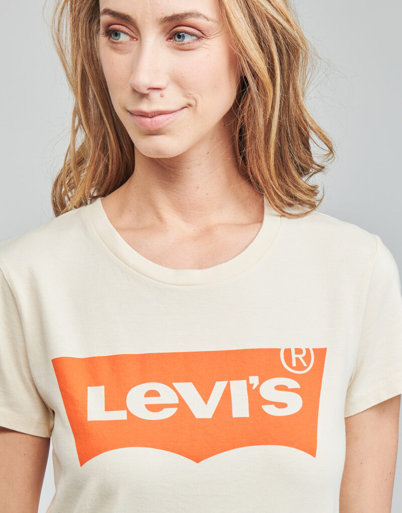 T-shirt Levis WT-GRAPHIC TEES Beige T-shirt maniche corte Donna - 5