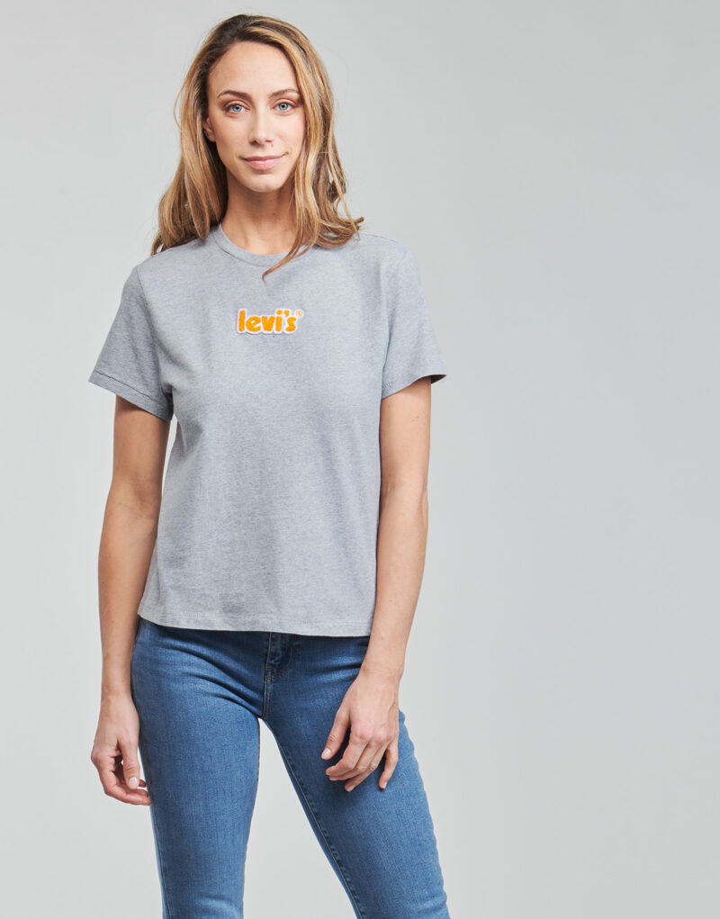 T-Shirt Levis WT-GRAPHIC TEES Grigio T-shirt maniche corte Donna - 2