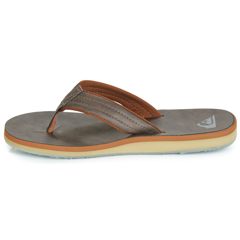 Quiksilver CARVER NUBUCK M SNDL CTK1 Marrone Infradito Uomo - 4