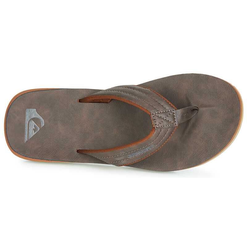 Quiksilver CARVER NUBUCK M SNDL CTK1 Marrone Infradito Uomo - 6