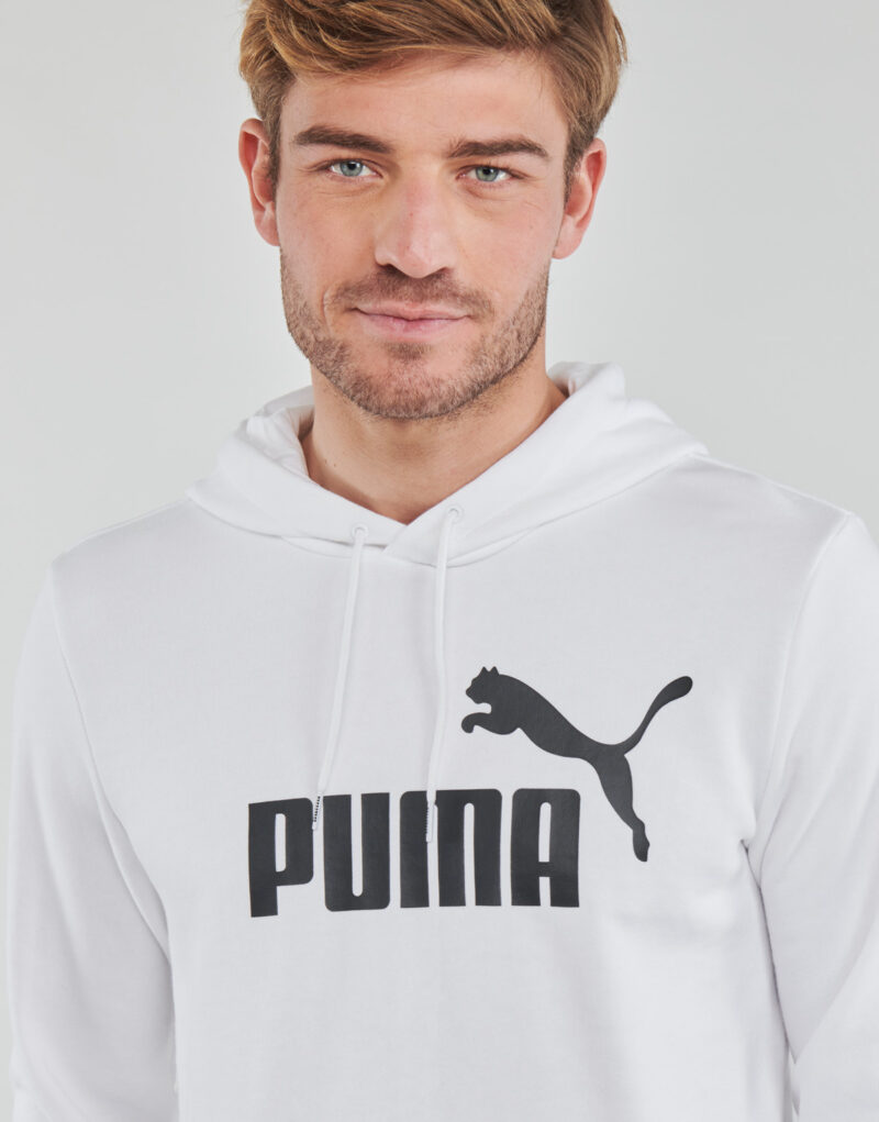 Felpe con cappuccio  Puma  ESS BIG LOGO HOODIE FL  Bianco -  Felpe con cappuccio Abbigliamento Uomo - 5