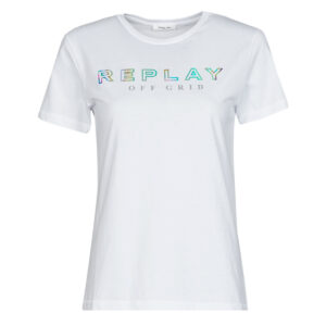 T-shirt  Replay  W3318C  Bianco -  T-shirt maniche corte Donna